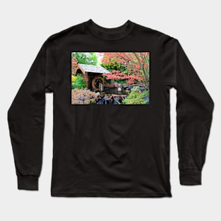 Waterwheel among the Autumn foliage Long Sleeve T-Shirt